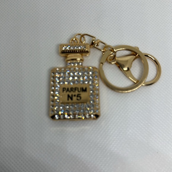 Rhinestone Parfum No 5 keychain and bag charm - Picture 5 of 6